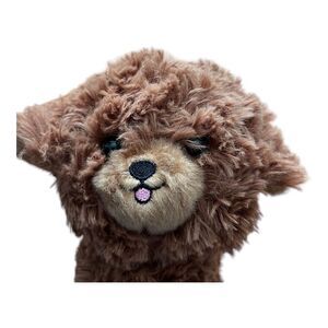 Aurora Brown Poodle puppy dog‎ beanbag Stuffed Animal plush 6" Tall